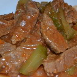 Рецепт Азу с солеными огурцами