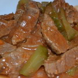 Рецепт Азу с солеными огурцами