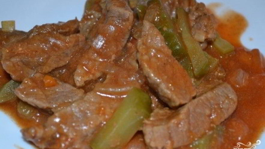 Рецепт азу с солеными огурцами