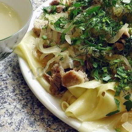 Рецепт Бешбармака из говядины