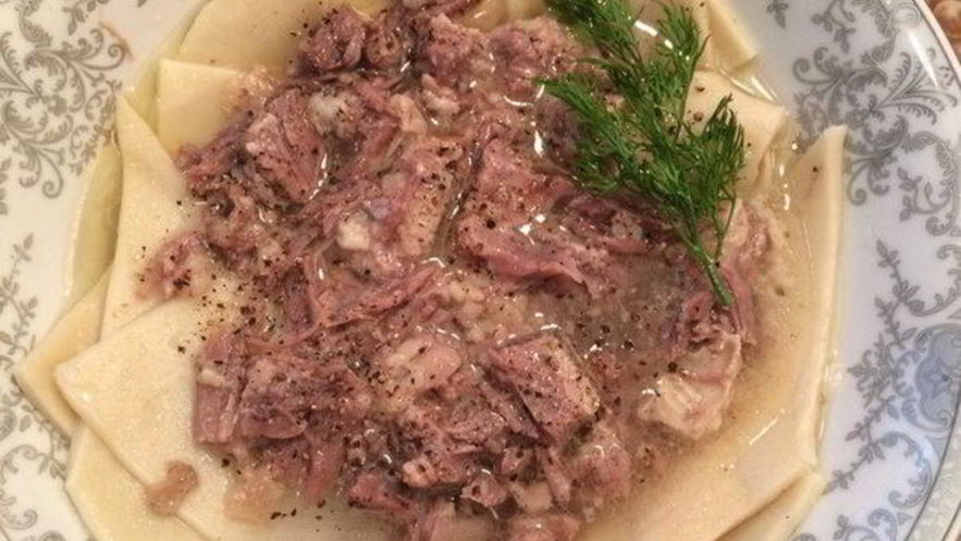 Рецепт бешбармака из говяжьих ребер