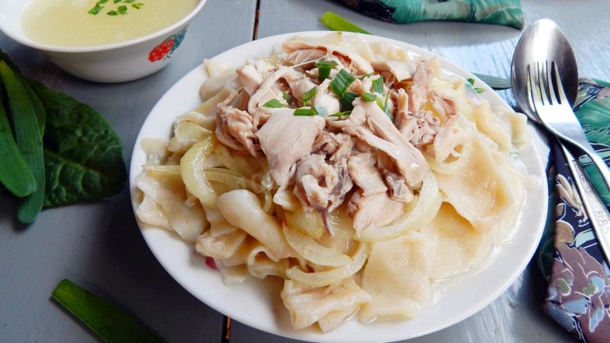 Рецепт бешбармака из курицы