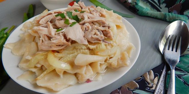Рецепт бешбармака из курицы