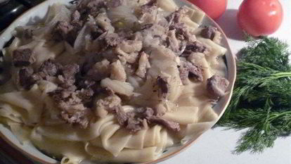 Рецепт Бешбармака с бараниной