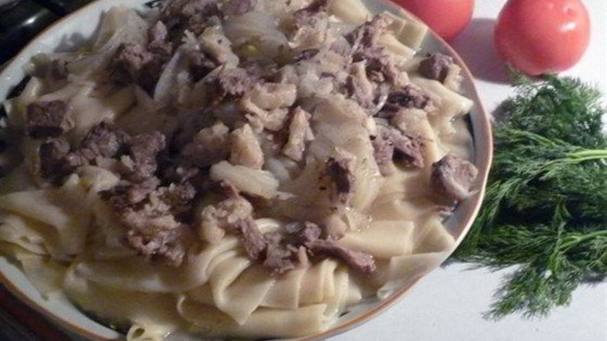 Рецепт бешбармака с бараниной