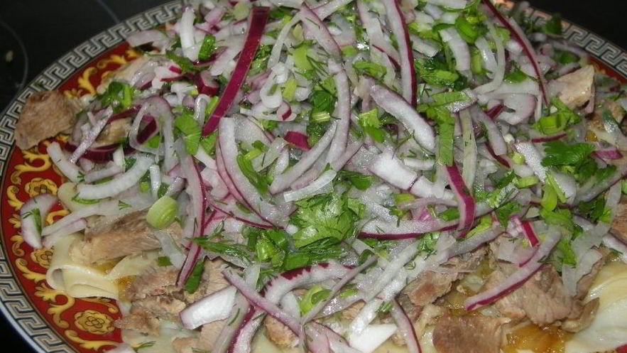 Рецепт бешбармака вегетарианского