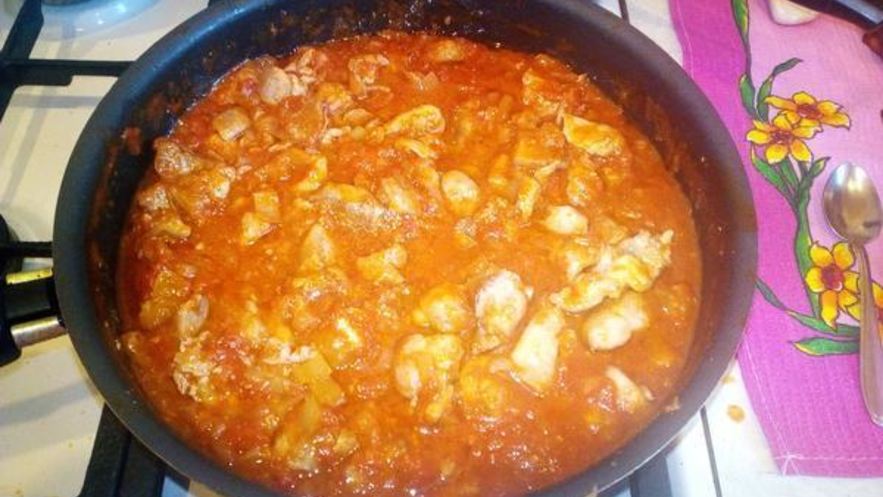 Рецепт чахохбили из филе кролика, вариаия на тему