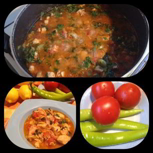 Рецепт Чахохбили из куриной грудинки