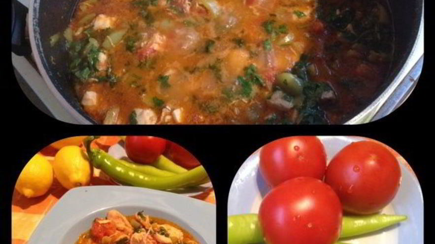 Рецепт чахохбили из куриной грудинки