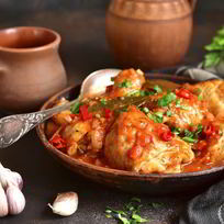 Рецепт Чахохбили из курицы на белом вине