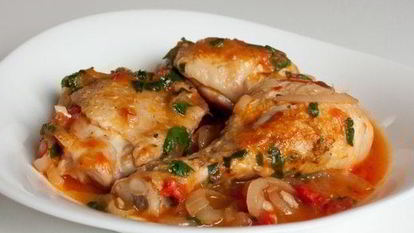 Рецепт Чахохбили из тушеной курицы