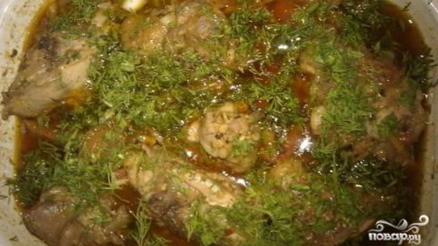 Рецепт чахохбили с грецким орехом