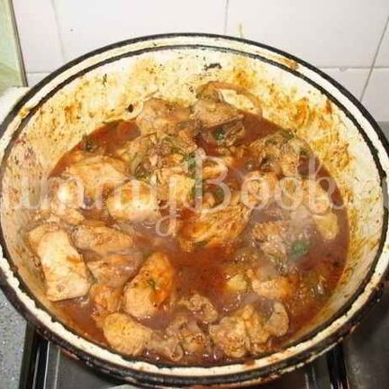 Рецепт Чахохбили с куриной грудки
