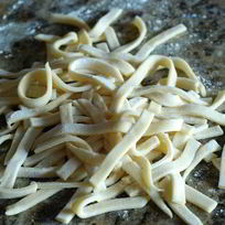 Рецепт Домашней лапши на яйцах