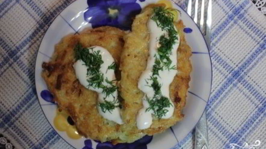 Рецепт драников с чесноком