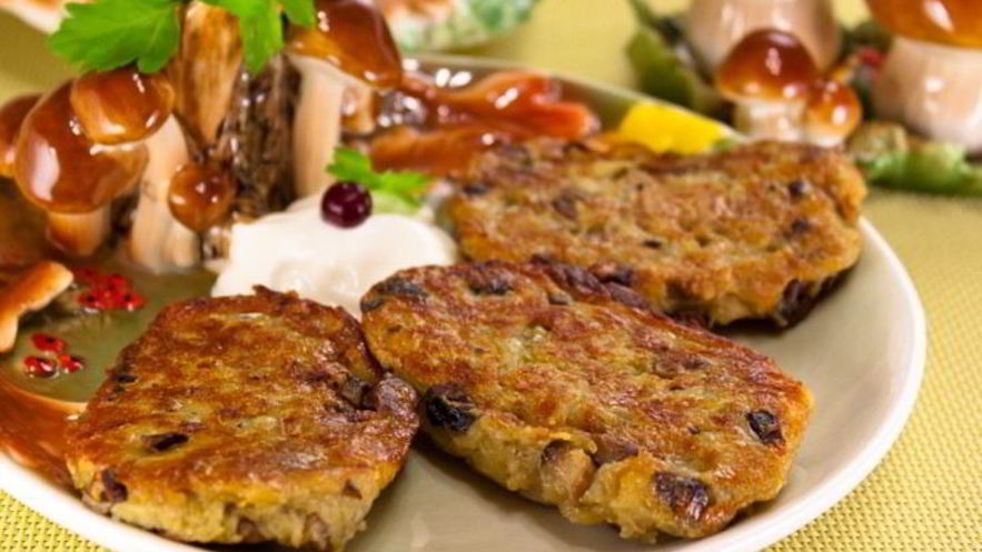 Рецепт драников с грибами