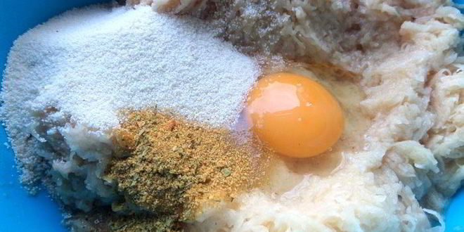 Рецепт драников с мясной начинкой