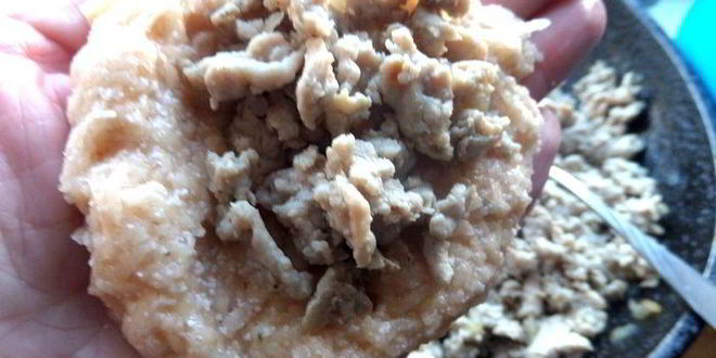 Рецепт драников с мясной начинкой