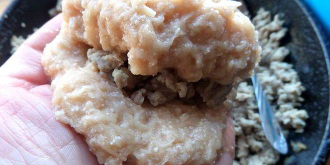 Рецепт драников с мясной начинкой