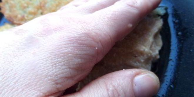 Рецепт драников с мясной начинкой