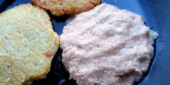 Рецепт драников с мясной начинкой