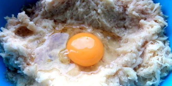 Рецепт драников с мясной начинкой