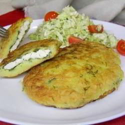 Рецепт Драников с начинкой из курицы