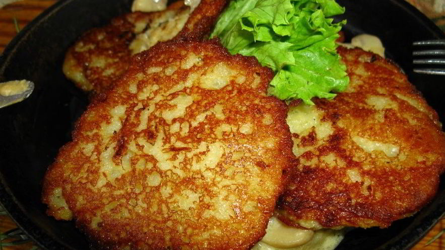 Рецепт картофельных драников с мясом