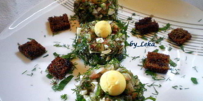 Рецепт форшмака по-норвежски птичьи гнезда