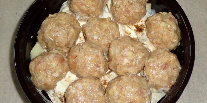 Рецепт фрикаделек с картошкой в духовке