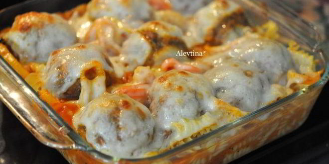 Рецепт фрикаделек с пастой и соусом