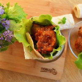 Рецепт Фрикаделек в лаваше