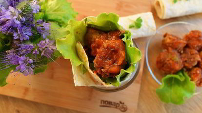 Рецепт Фрикаделек в лаваше