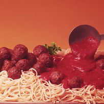 Рецепт Вермишели с фрикадельками и томатным соусом