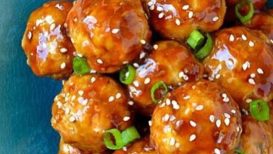 Рецепт запеченых куриных фрикаделек терияки