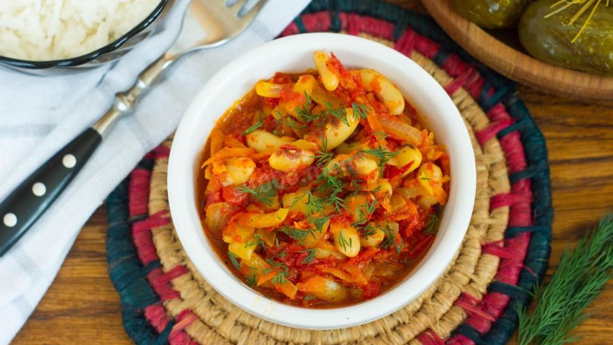 Рецепт гарнира из фасоли