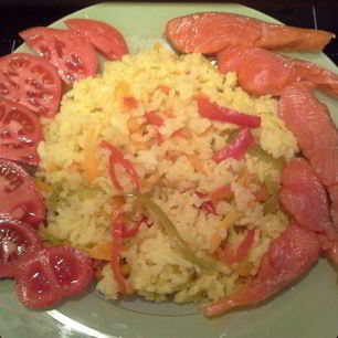 Рецепт Быстрого риса с овощами