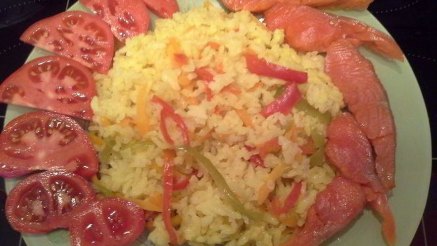 Рецепт быстрого риса с овощами