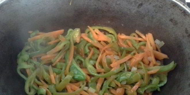 Рецепт быстрого риса с овощами