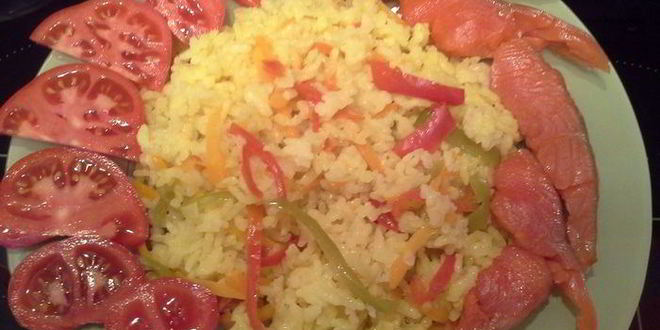 Рецепт быстрого риса с овощами