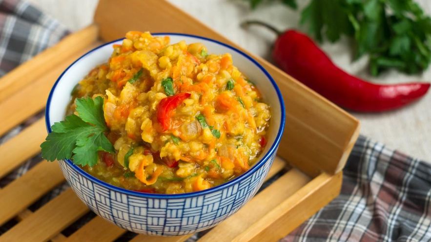 Рецепт чечевицы с овощами