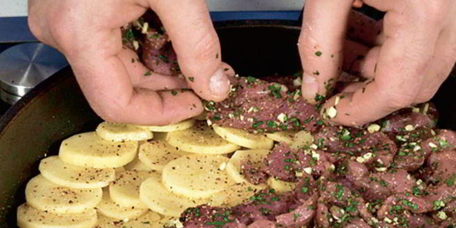 Рецепт картофеля анны со свининого