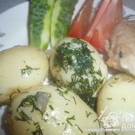 Рецепт Картофеля отварного, сермяжного
