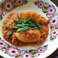 Рецепт Картофеля под мясной заливкой