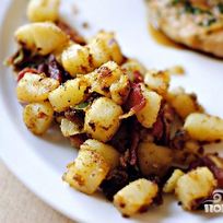 Картофель с беконом