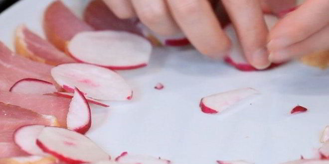 Рецепт картофеля с горошком и ветчиной