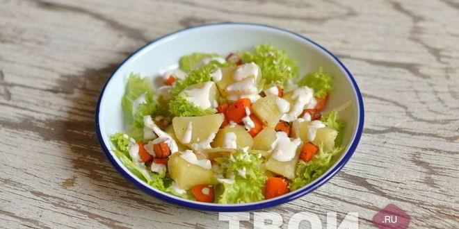 Рецепт картофеля с тыквой под сырным соусом