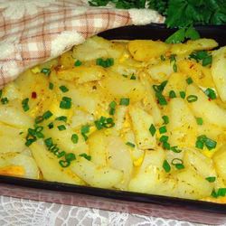 Рецепт Картофеля с яйцом в духовке