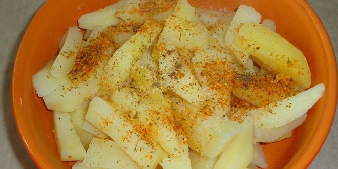 Рецепт картофеля с яйцом в духовке