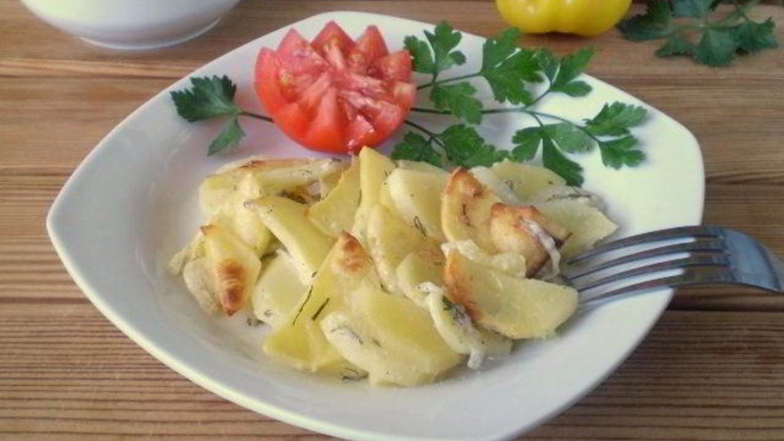 Рецепт картошки в кефире в духовке
